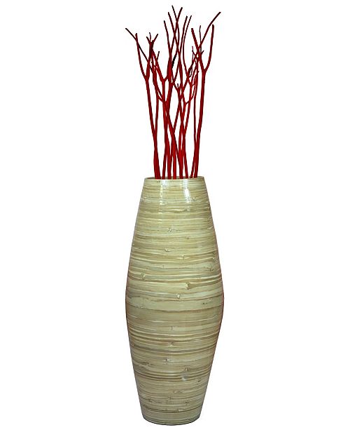 Uniquewise Bamboo Floor Vase 27 5 Tall Reviews Vases Home
