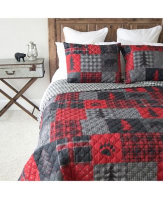 Red Forest Quilt Collection, King