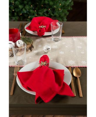 Reindeer Embroidered Table Runner