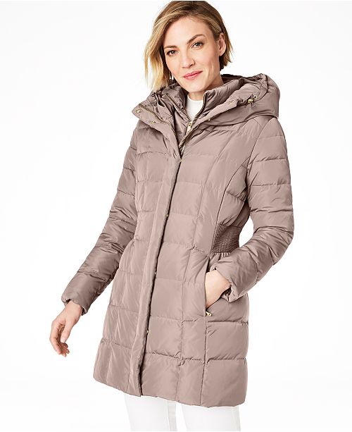 Cole Haan Hooded Down Puffer Coat Reviews Coats Women Macy S