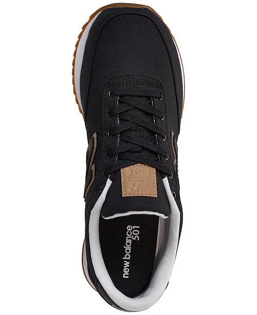 New Balance Men S 501 Canvas Gum Casual Sneakers From Finish Line