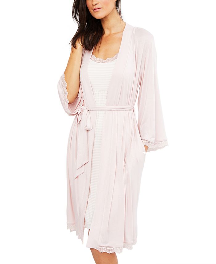 A Pea in the Pod Maternity Nursing Pajama Set - Nightgown & Robe