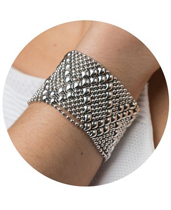 SG Liquid Metal - B46-AS Silver Mesh Bracelet