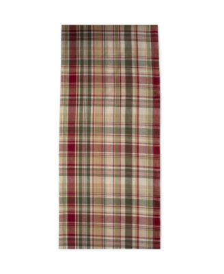 Give Thanks Plaid Table Runner