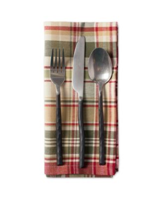 Give Thanks Plaid Napkin, Set of 6