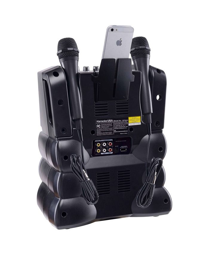 Karaoke USA Bluetooth Karaoke Machine, 2 Microphones Macy's