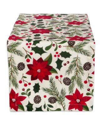 Design Imports Woodland Christmas Table Runner - Macy's