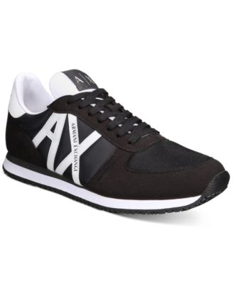 armani exchange retro logo sneakers