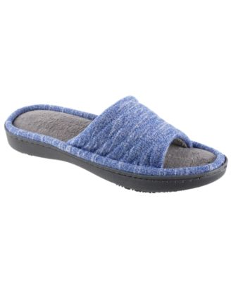ISOTONER Womens Space Dyed Andrea Slide Slipper with Moisture Wicking for Indoor/Outdoor Comfort and Arch Support 