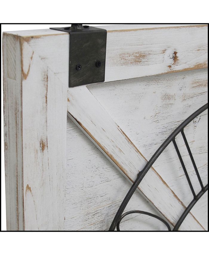 FIRSTIME & CO 29" x 27" Farmstead Barn Door Wall Clock Macy's