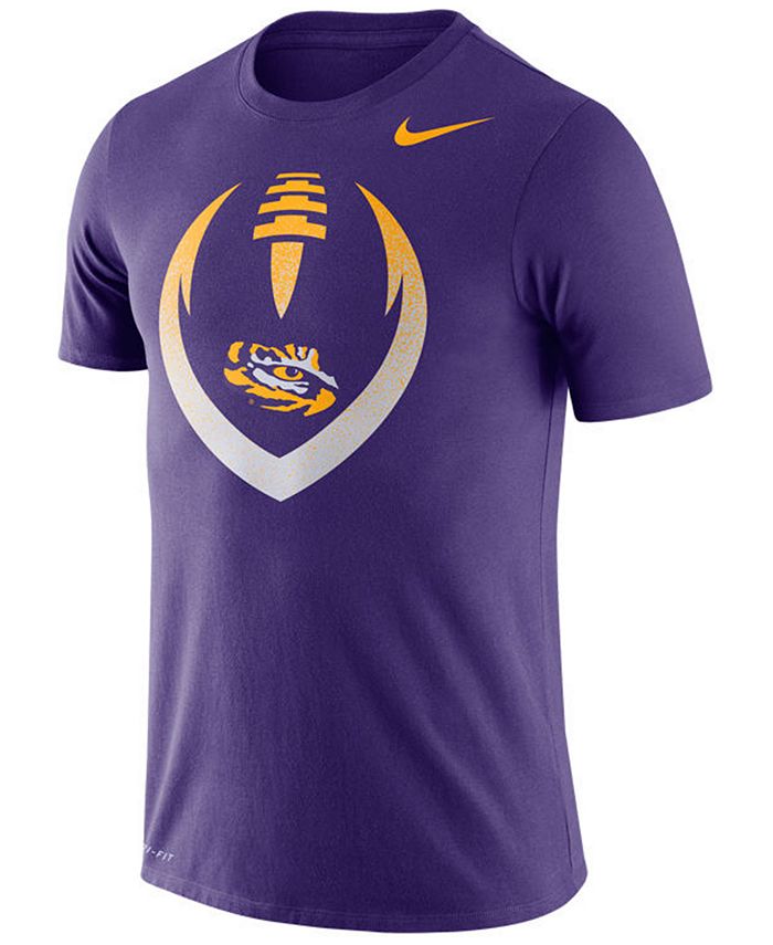 Nike Men's LSU Tigers Dri-Fit Cotton Icon T-Shirt - Macy's
