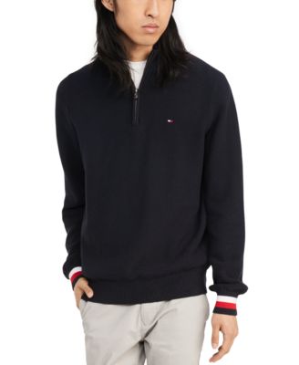 Clifton Quarter Zip Logo Sweater 