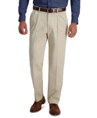 Men's Iron Free Premium Khaki Classic-Fit Pleated Pant