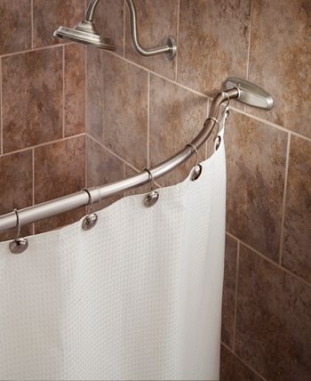 Kenney - Twist Fit™ No Tools Curved Shower Curtain Rod, 57-72"