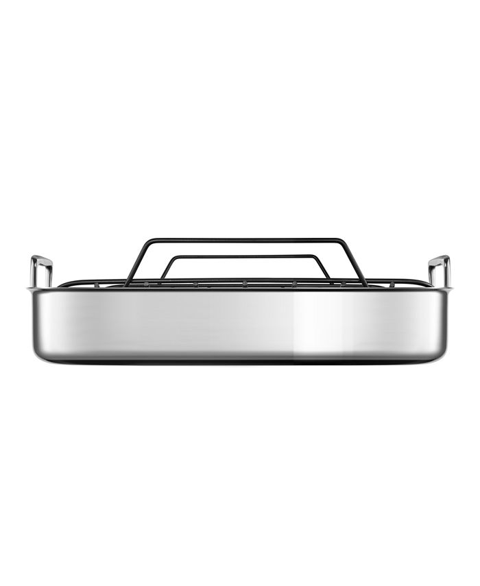 Le Creuset Stainless Steel Roasting Pan and Nonstick Cooking Rack