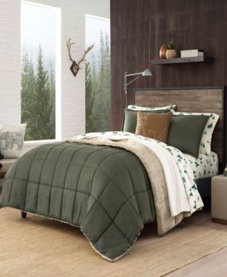Sherwood Reversible Micro-suede Sherpa Comforter Sets