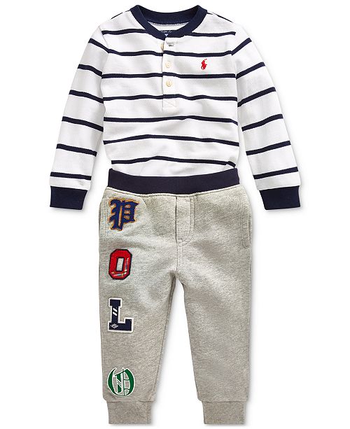 Polo Ralph Lauren Baby Boys Shirt Joggers Reviews Macy S