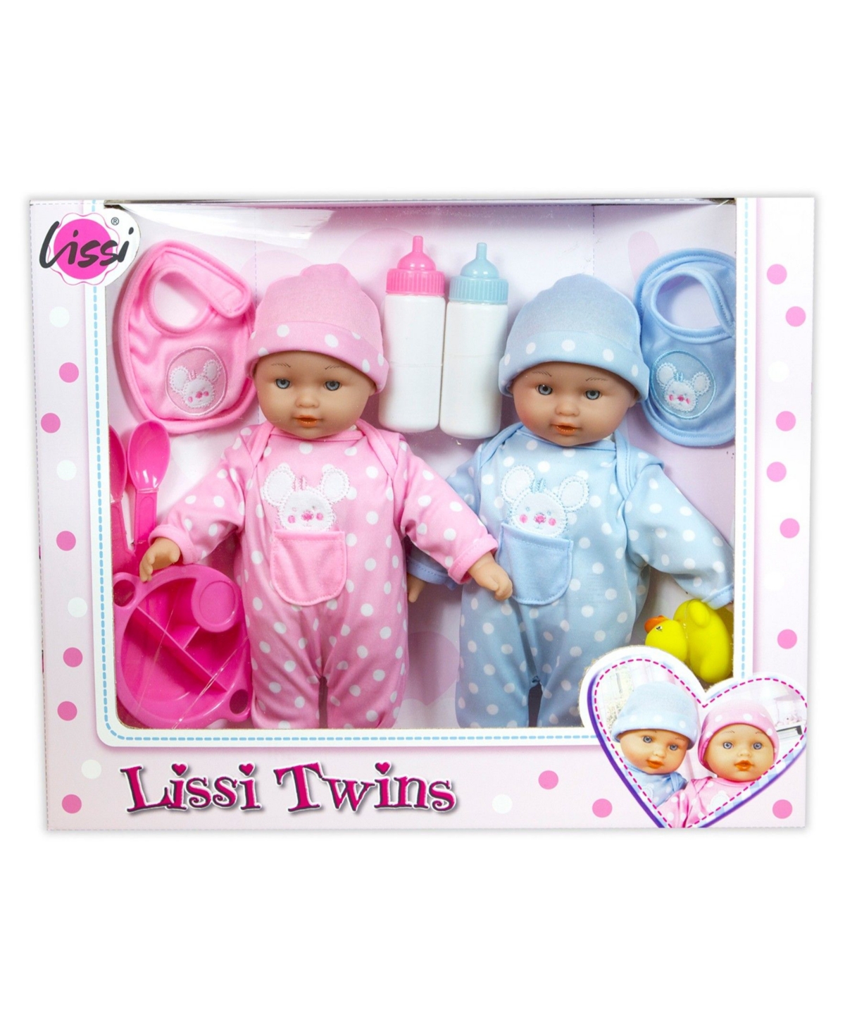 Shop Redbox Lissi Dolls 11" Twin Baby Set In Multi
