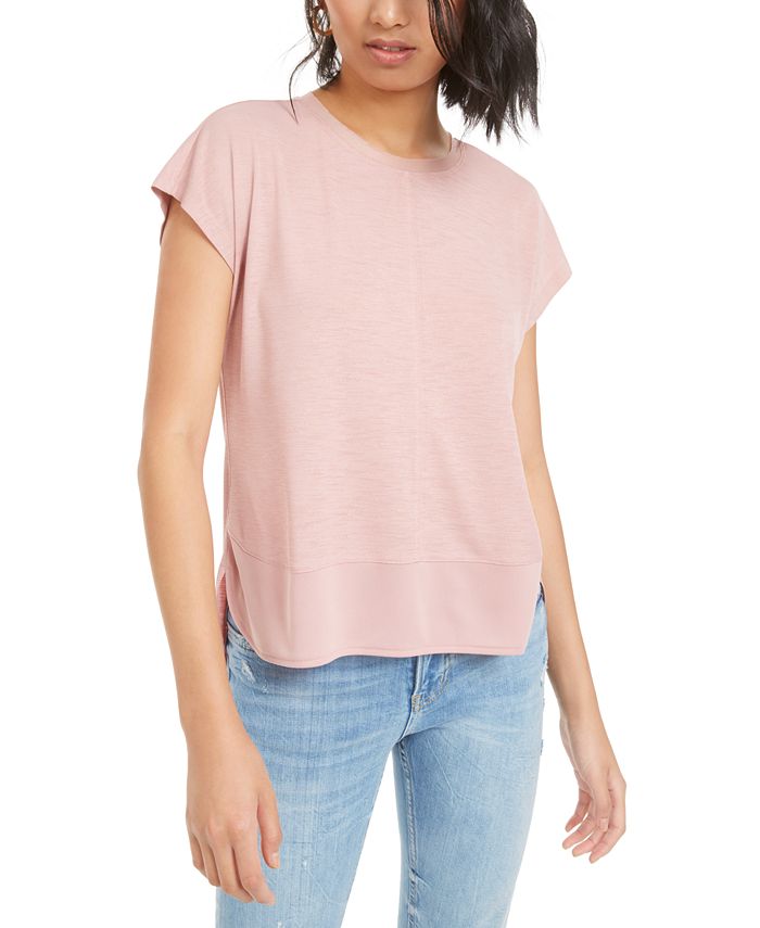 Bar III MixedMedia TShirt, Created for Macy's Macy's