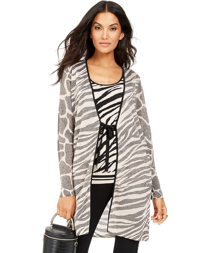 Inc International Concepts Inc Zebra Completer Sweater Created For Macy S And Reviews Sweaters