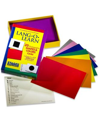 Stages Learning Materials Lang-o-Learn Esl Shapes Colors Vocabulary Photo Cards Flashcards