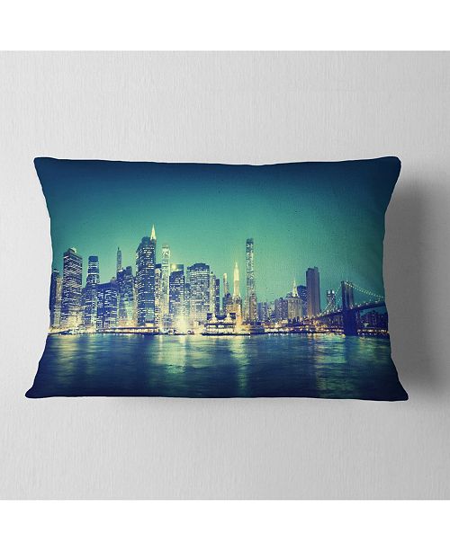 Design Art Designart New York City Panorama Night Concept