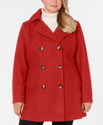 plus size pea coats with hoods