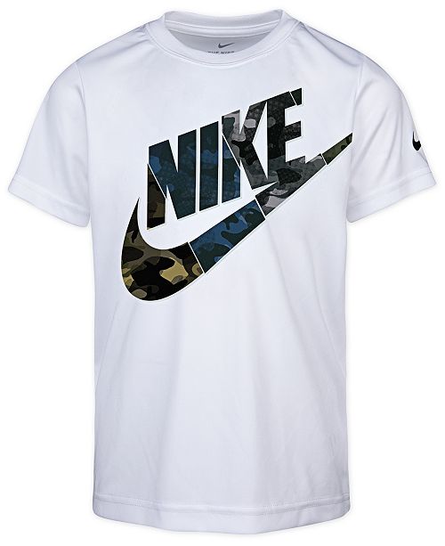 Nike Little Boys Camo Logo Print Cotton T Shirt Reviews Shirts Tops Kids Macy S