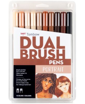 Tombow Dual Brush Pen Art Markers, Portrait, 10-Pack