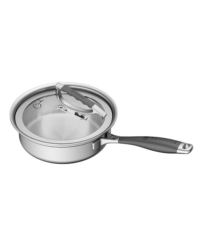 CookCraft by Candace 8" Saute Pan with Glass Latch Lid Macy's
