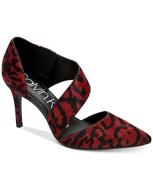 Calvin Klein Women S Gella Asymmetrical Dress Pumps Reviews Pumps Shoes Macy S