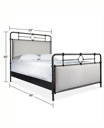 Furniture - Portos Metal Queen Bed