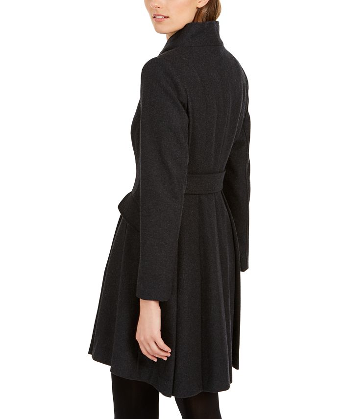 GUESS Asymmetrical Skirted Walker Coat Macy's