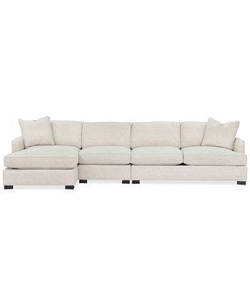 Furniture - Juliam 3-Pc. Fabric Sofa with Chaise