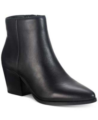 American Rag Eryn Leather Booties, Created for Macy's - Macy's