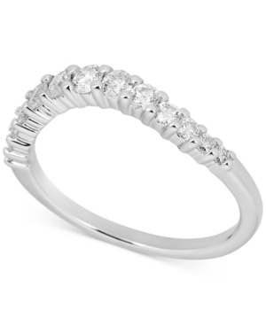 image of Diamond Contoured Band (1/2 ct. t.w.) in 14k White Gold