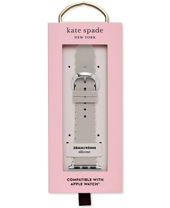 kate spade new york Women's Interchangeable Taupe Scalloped Silicone Apple Watch  Strap 38mm/40mm & Reviews - All Fashion Jewelry - Jewelry & Watches - Macy's