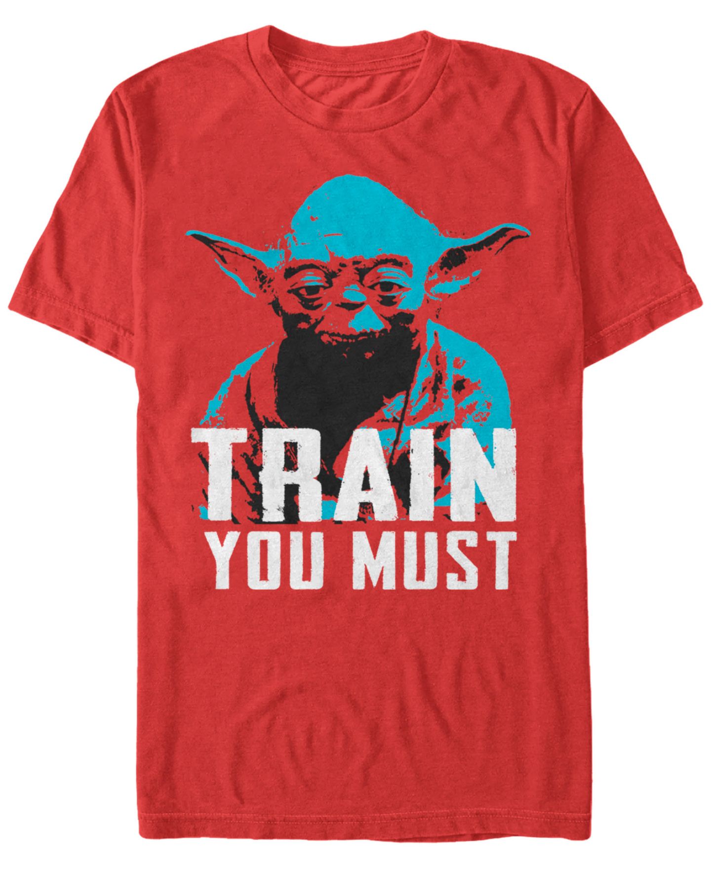 Мужская футболка Fifth Sun Star Wars Classic Yoda Train You Must Short Sleeve, цвет: Красный — фото 1