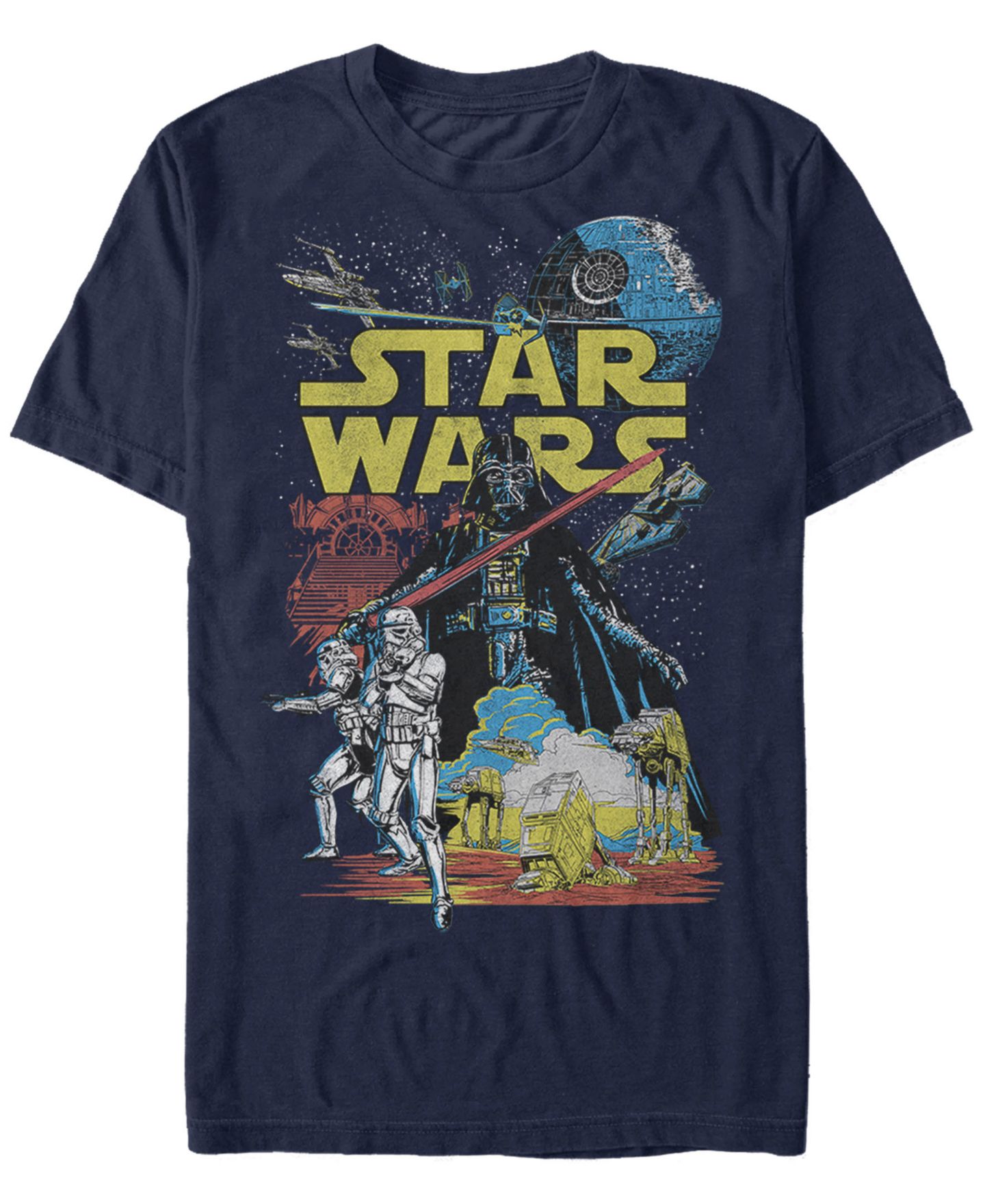 Мужская футболка Fifth Sun Star Wars Classic Darth Vader Supreme Short Sleeve, цвет: Тёмно-синий — фото 1