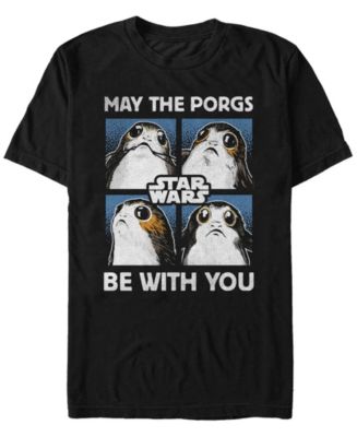 Star Wars Men's May The Porgs Be With You Short Sleeve T-Shirt - Macy's