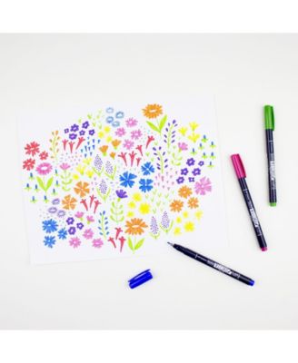 Tombow Fudenosuke Color Brush Pen Set, 10-Pack