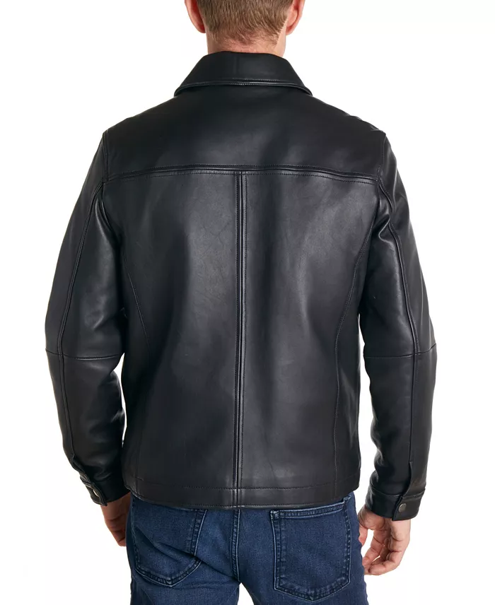 Men's Classic Leather Jacket - thumbnail 3