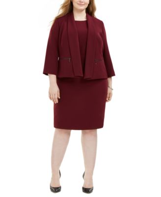 macys plus size dress suits