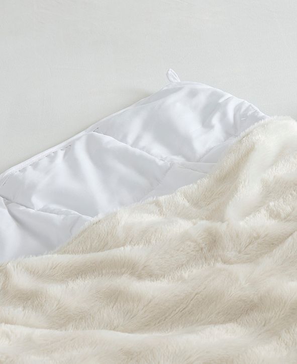 Beautyrest Duke Faux Fur 18lbs Weighted Blanket & Reviews Blankets