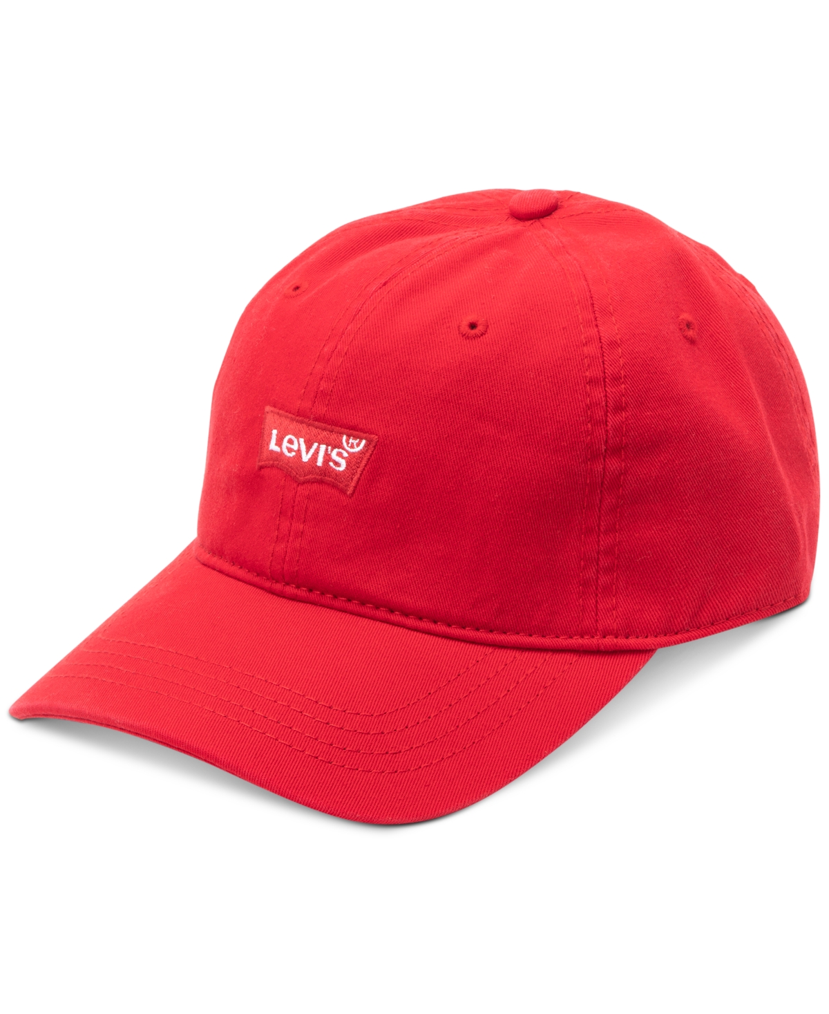 Levi's Men's Large Batwing Baseball Adjustable Strap Hat In Red
