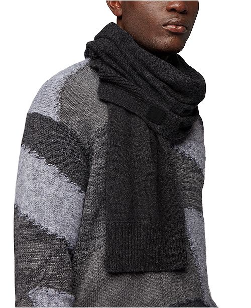 Hugo Boss Boss Men S Kotaren Structured Knit Scarf