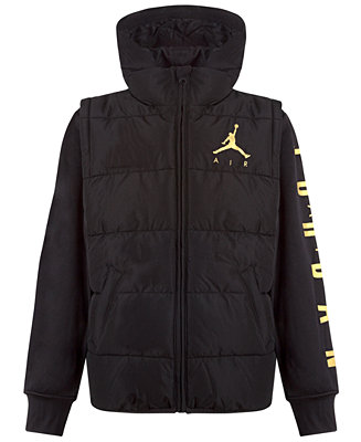 Jordan Little Boys Layered-Look Hybrid Jacket, Created for Macy's - Macy's
