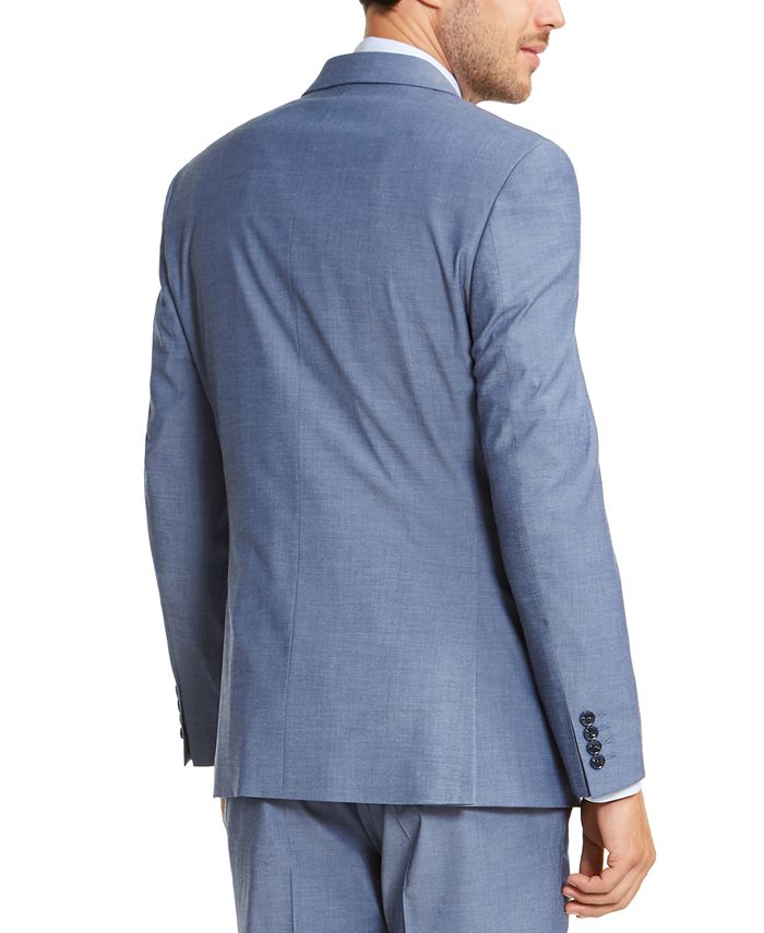 Alfani Men's SlimFit Performance Stretch Light Blue Suit Jacket
