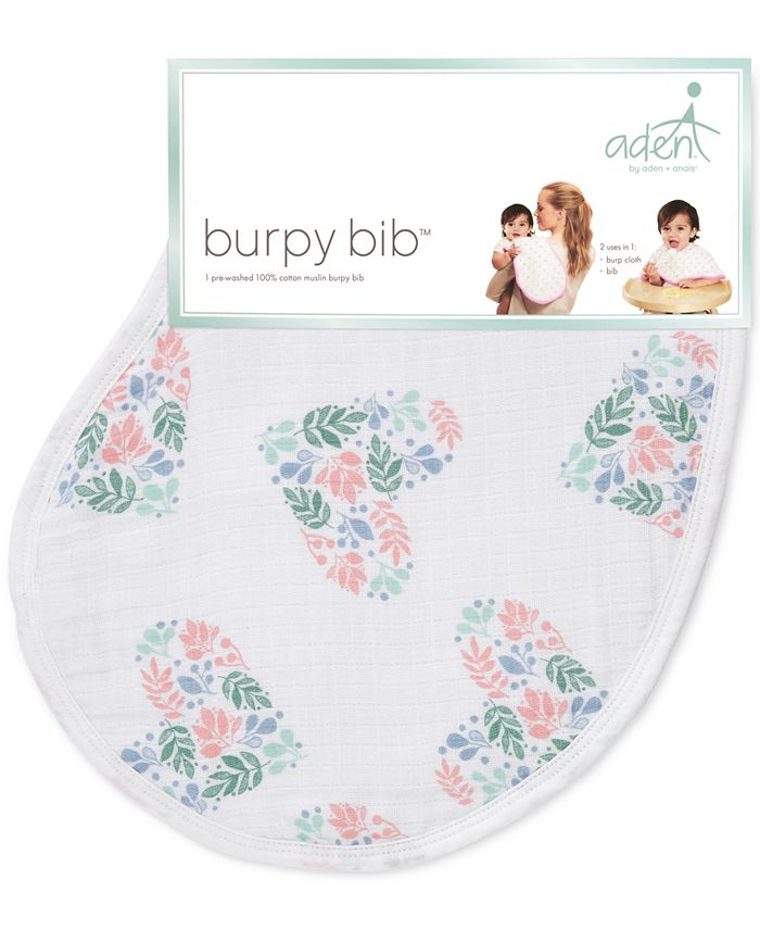 aden by aden + anais Baby Girls Briar Rose Cotton Burpy Bib Macy's