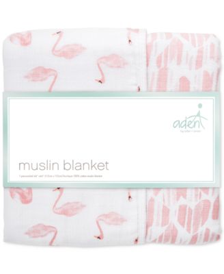 Baby Girls Swan Printed Blanket